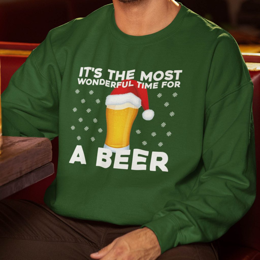 Foute Kerst Trui Groen It's Te Most Wonderful Time Of The Year