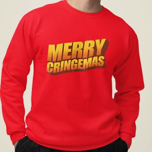 Foute Kerst Trui Rood Merry Cringemas