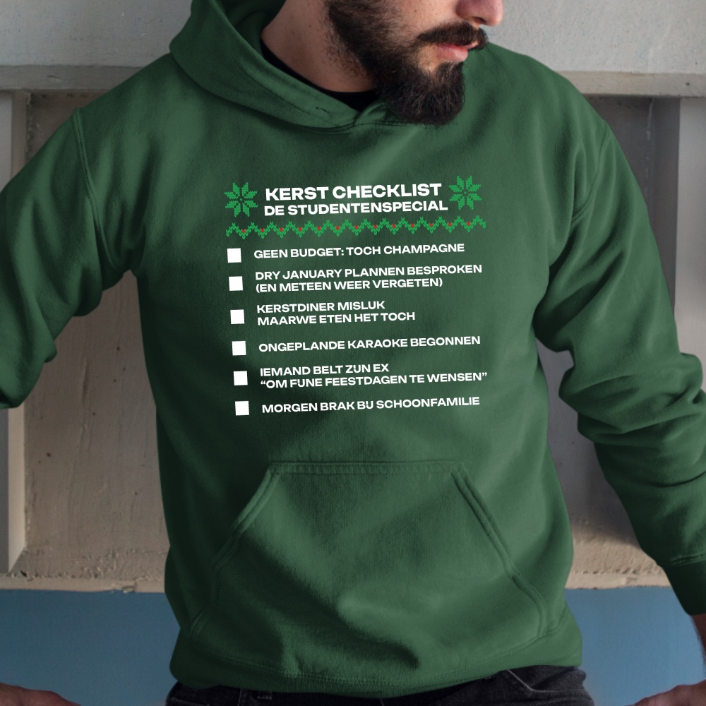 Hoodie Groen De Studentenspecial