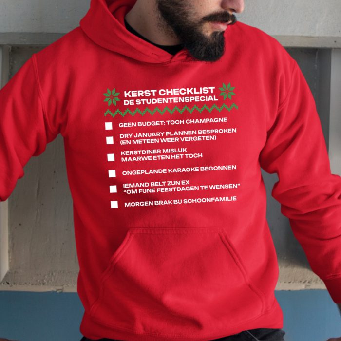 Hoodie Rood De Studentenspecial V1