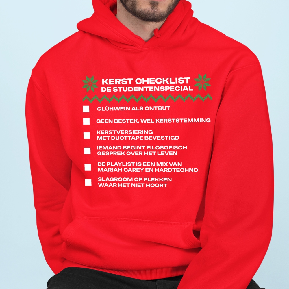 Hoodie Rood De Studentenspecial V2