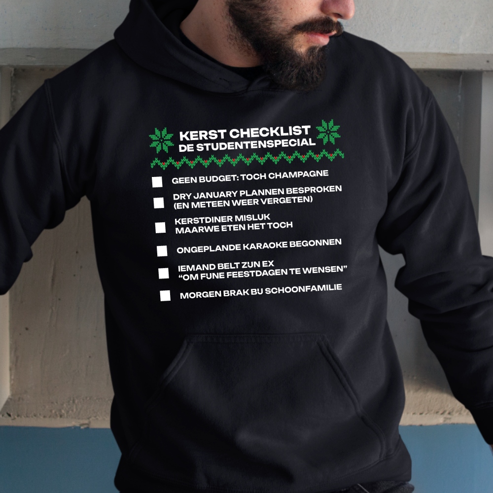 Hoodie Zwart De Studentenspecial V1