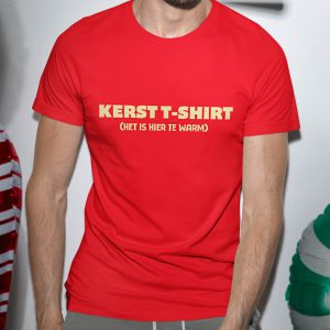 Kerst T-Shirt Rood Man