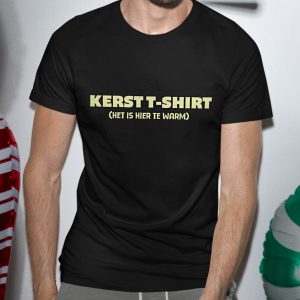 Kerst T-Shirt Zwart Man