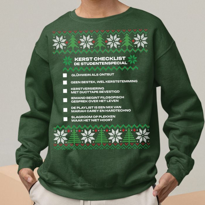 Kersttrui Groen Studentenspecial V2