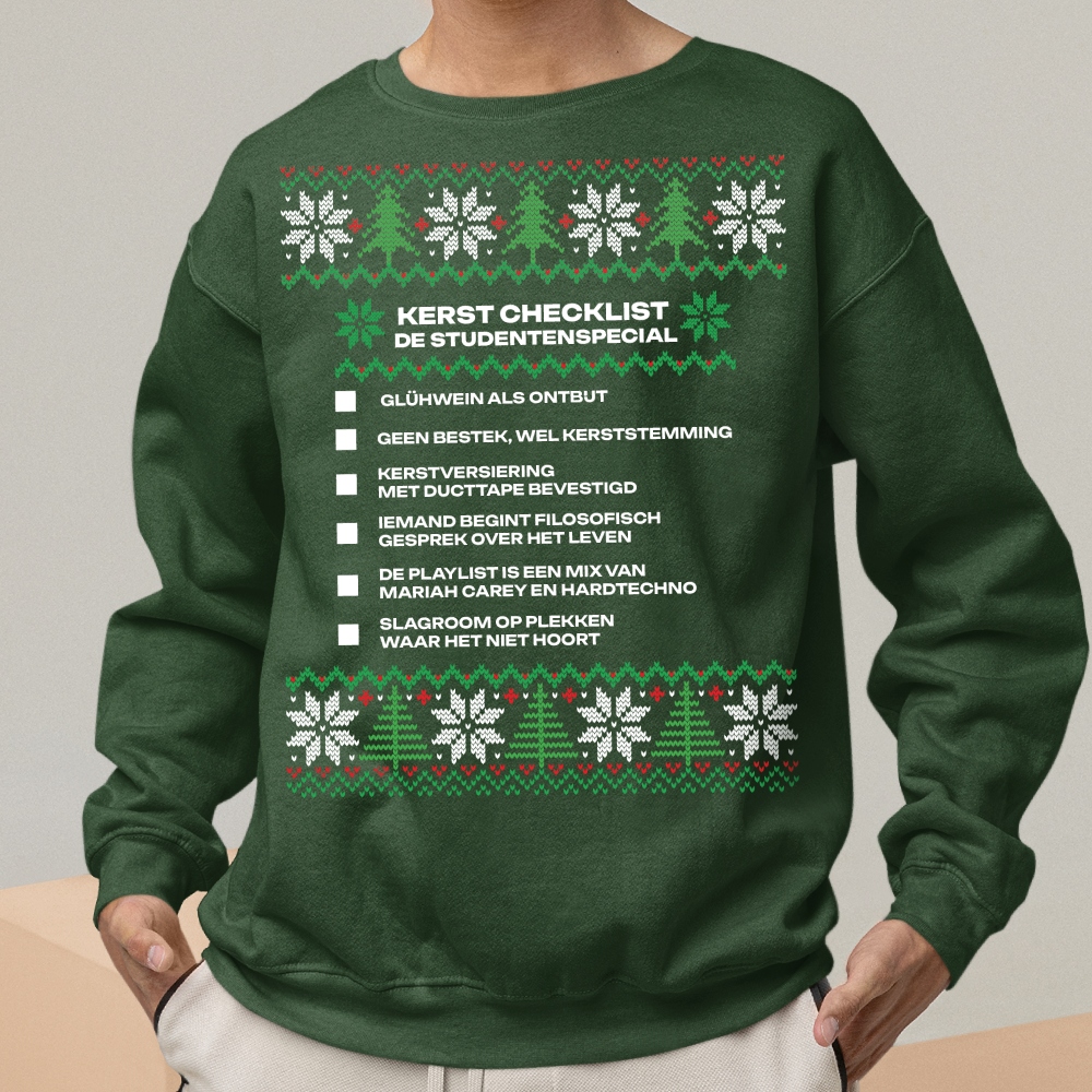 Kersttrui Groen Studentenspecial V2