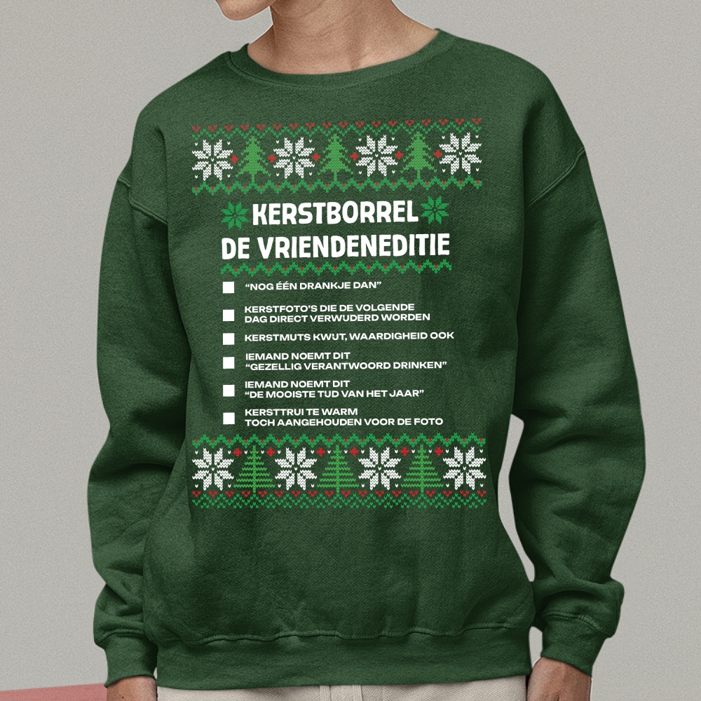 Kersttrui Groen Vriendeneditie V1