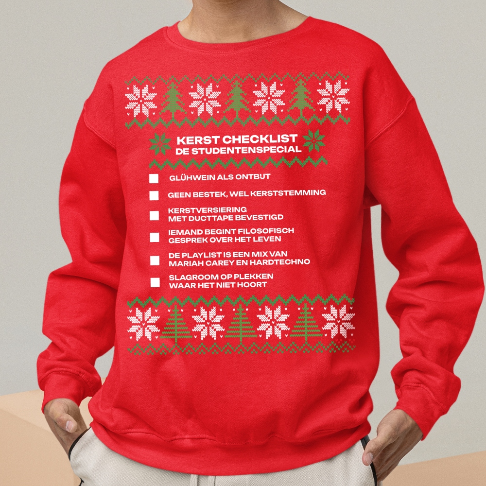 Kersttrui Rood Studentenspecial V2