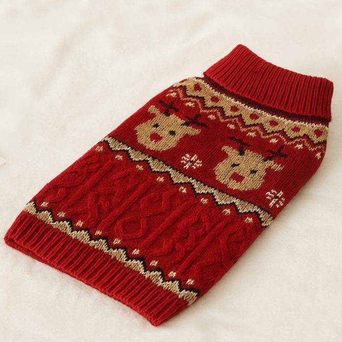 Kerst Hondenkleding Met Rendierenprint