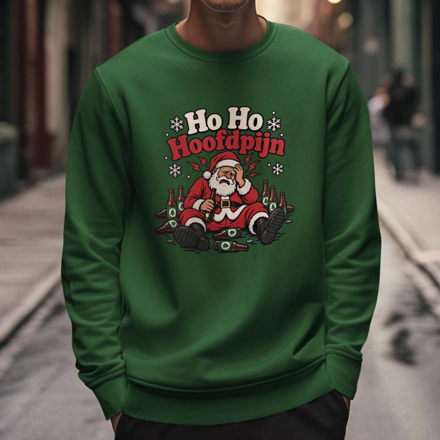Foute kerst sweater groen fijne kerst ouwe