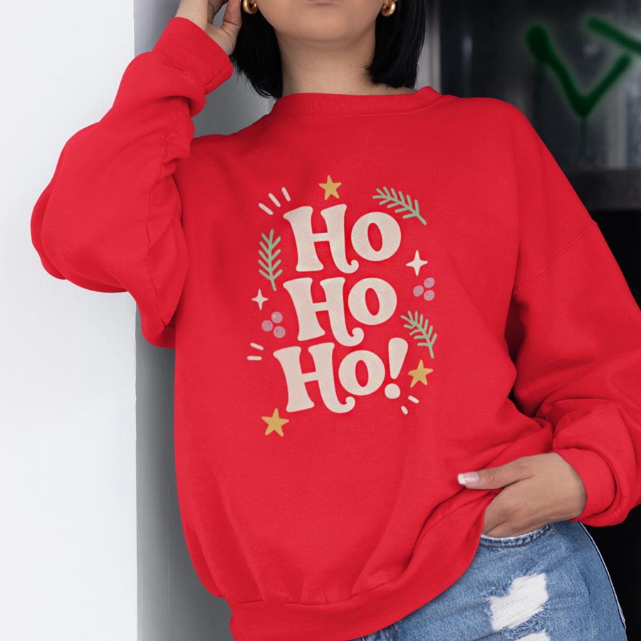 Rode Kersttrui Ho ho ho