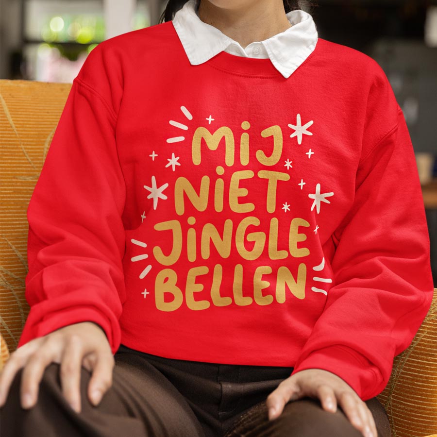 Rode Kersttrui Mij Niet Jingle Bellen