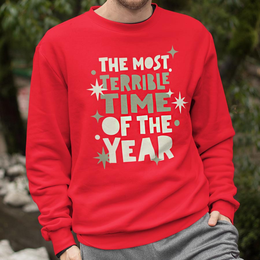 Rode Kerstsweater Most Terrible Time