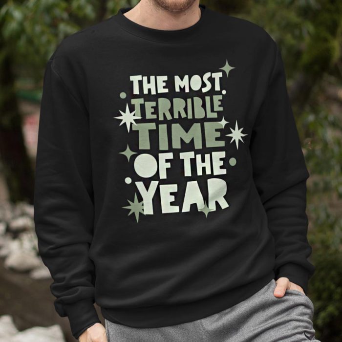 Zwarte Kersttrui Most Terrible Timejpg